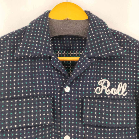 ロール ROLL アンゴラ混 オープンカラーシャツ メンズ JPN:M